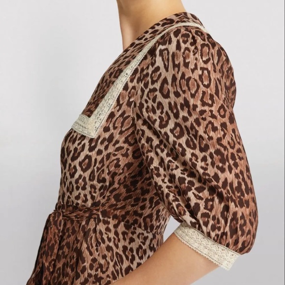 RIXO | Ellen Leopard Print Dress, Size XS - Picture 4 of 15